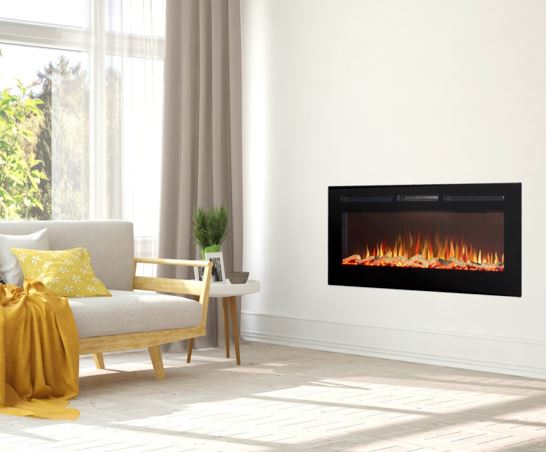 Orlando Inset/Wall Mounted Fire,50"