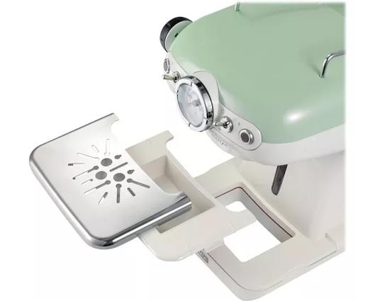 Ariete Manual Vintage Espresso Coffee Machine with Milk Frother - Green