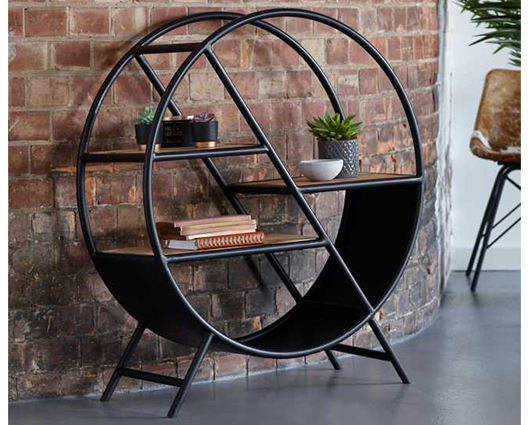 Cosmo Round Bookcase