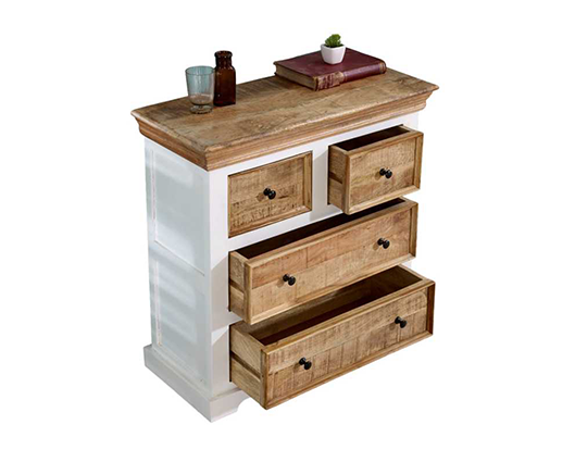 Alfie Solid Mango Wood 4 Chest Of Drawers