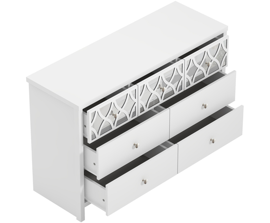 Arianna 3+4 Drawer Chest White