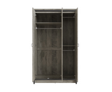 Boston 3 Door Wardrobe Grey