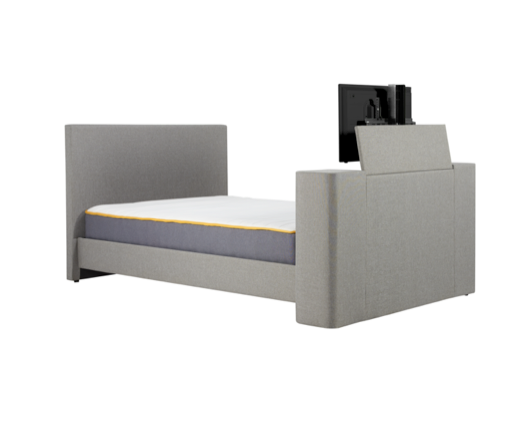 Plaza Double TV Bed - Grey