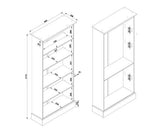 Cotswold tall bookcase