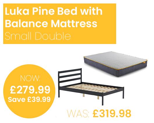 Luka Bed with SleepSoul Balance Mattress - Small Double