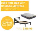 Luka Bed with SleepSoul Balance Mattress - Small Double