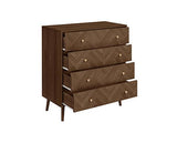 Herringford 4 Drawer Chest - Walnut