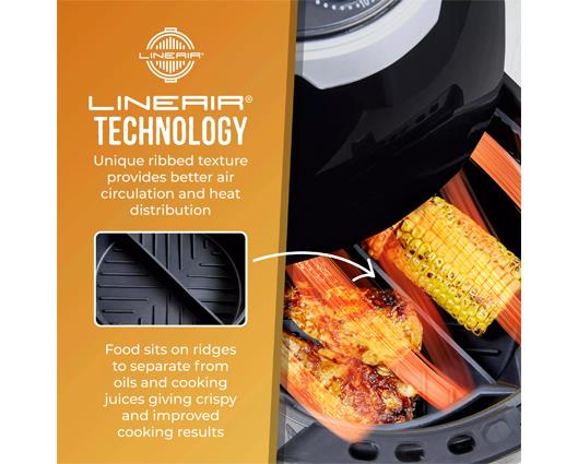 Round Solid Silicone Air Fryer Tray with Divider