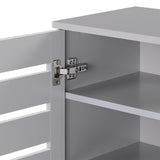 Euston 2 Door Shoe Cabinet - Light Grey