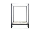 Farringdon Metal 4 Poster Small Double Bed - Black