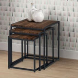 TRIBECA NEST OF 3 TABLES - WALNUT