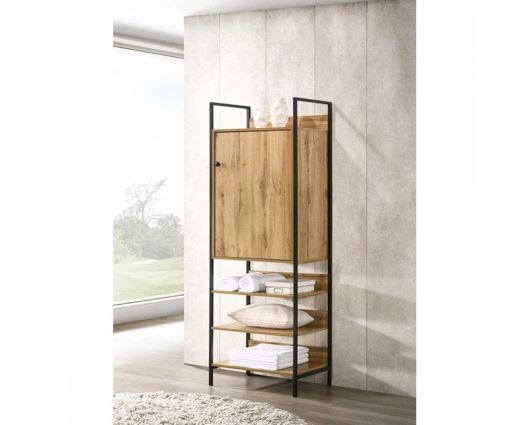 Zahra Storage Cabinet with 1 Door & 3 Shelves