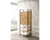 Zahra Storage Cabinet with 1 Door & 3 Shelves