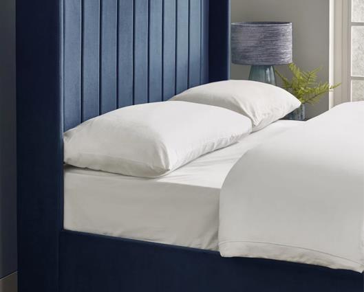 Leila Dual Storage Door Bed Royal Blue - King