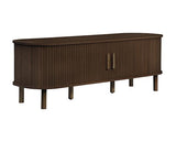 Axel Fluted Small TV Unit - Walnut