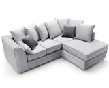 Chicago Right Hand Facing Corner Sofa-Light Grey