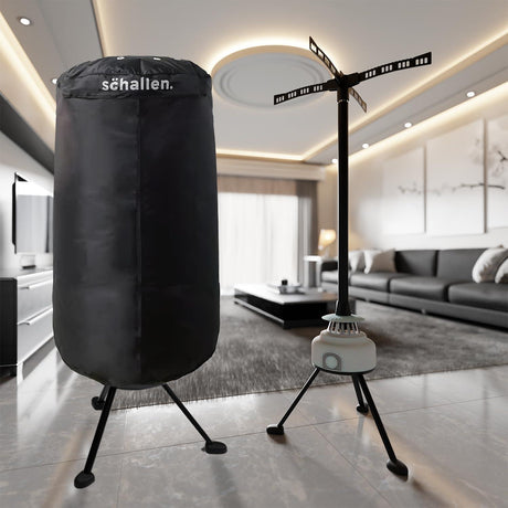 Schallen 1000W Heated Clothes Airer with Protective Cover