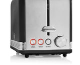 2 Slice Retro Black Toaster