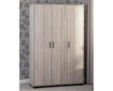 OLIVER 3 DOOR WARDROBE - LIGHT OAK EFFECT