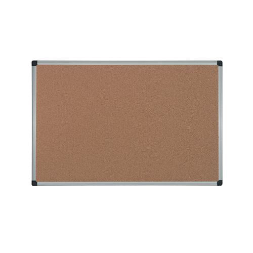 Bi-Office Aluminium Frame Cork Noticeboard 900x600mm CA031170