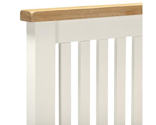 WINDSOR 4'6" LOW END BED - IVORY/OAK