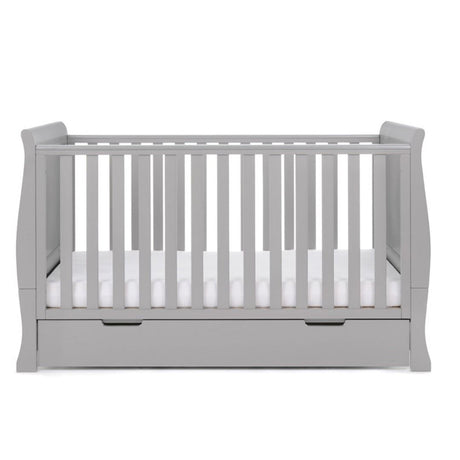 Stamford Classic Cot Bed & Cot Top Changer-Warm Grey