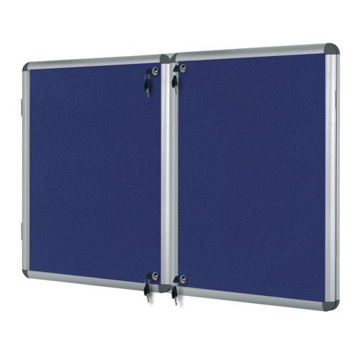 Bi-Office Enclore Fire Retardant Blue Lockable Door Top Hinged 32xA4 ST770101150