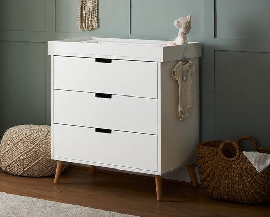 Maya Mini 2 Piece Room Set - White with Natural