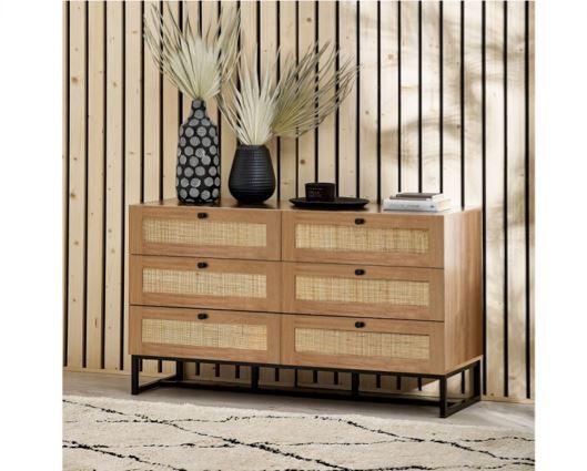 Padstow 6 Drawer Chest - Oak