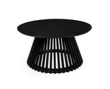 Ollie Round Coffee Table - Black