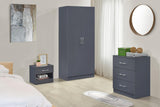 Highbury 3 Piece Bedroom Set - Dark Grey