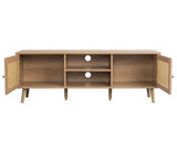 Croxley Rattan Large TV Unit - Oak