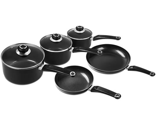 Morphy Richards 14 Piece Cookware Set - Black