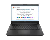 HP 14s-dq3500sa 14" Laptop - Intel Celeron, 64 GB eMMC, Black