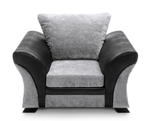 Farrow Armchair - Black & Charcoal