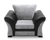 Farrow Armchair - Black & Charcoal