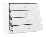 DENVER 3 DOOR WARDROBE BEDROOM SET - WHITE GLOSS