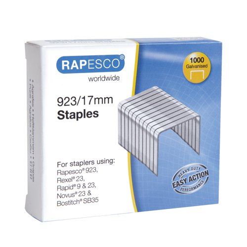 Rapesco 923&#47;17mm Staples (1000 Pack) 1240