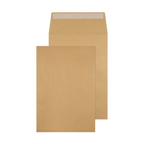 Q-Connect Envelope Gusset 324x229x25mm Peel and Seal 120gsm Manilla (Pack of 100) KF3527