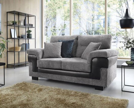 Samson 2 Seater - Black & Grey
