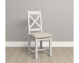 WINDSOR CROSS BACK DINING CHAIR (X2 PER BOX) - IVORY/OAT FABRIC
