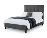 Sorrento Double Bed - Slate Linen