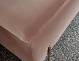 Mystica ottoman storage bench blush pink