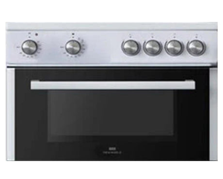 New World NWTC60CW 60cm Twin Cavity Electric Cooker with Ceramic Hob