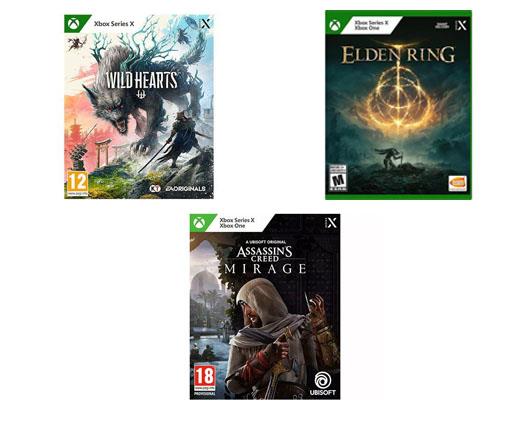 Mythical Games Bundle: Xbox Series X Assassin's Creed Mirage, Xbox Series X Wild Hearts, Xbox Series X Elden Ring