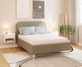 Florence 150cm Boucle Ottoman Bed Natural Mushroom