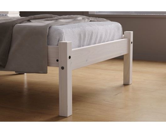 Rio Single Bed - White Washed