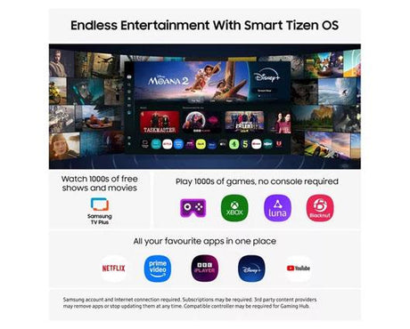 SAMSUNG UE43U8000F 43" Crystal UHD 4K HDR Smart TV 2025