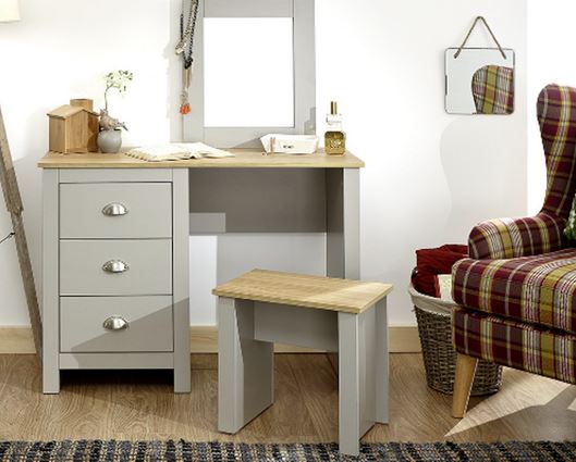 Lancaster dressing table set grey