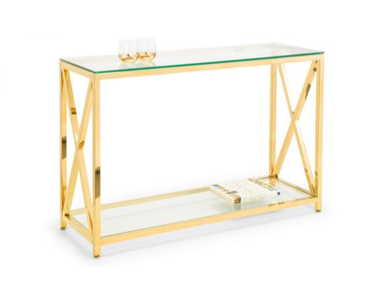 MIAMI CONSOLE TABLE - GOLD